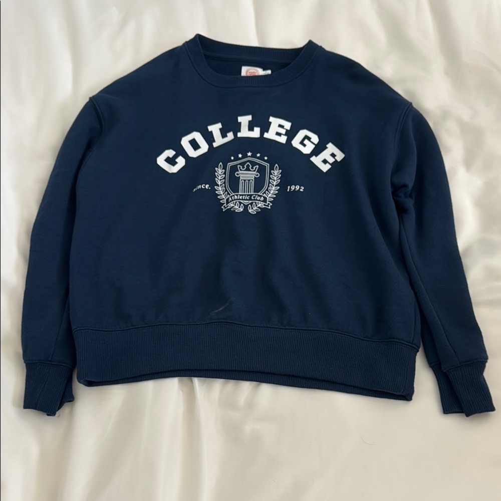 Wonder Nation Navy Blue College Sweater
